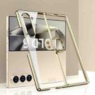 For Samsung Galaxy Z Fold6 GKK Electroplating Phone Case with Ring(Gold) - 1