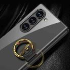 For Samsung Galaxy Z Fold6 GKK Electroplating Phone Case with Ring(Silver) - 3