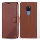 For Huawei Mate 20 / 20X AZNS Sheepskin Texture Horizontal Flip Leather Case with Holder & Card Slots & Wallet(Brown) - 1