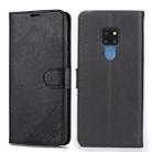 For Huawei Mate 20 / 20X AZNS Sheepskin Texture Horizontal Flip Leather Case with Holder & Card Slots & Wallet(Black) - 1