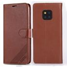 For Huawei Mate 20 Pro AZNS Sheepskin Texture Horizontal Flip Leather Case with Holder & Card Slots & Wallet(Brown) - 1