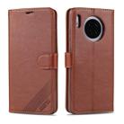 For Huawei Mate 30 / Mate 30 Pro AZNS Sheepskin Texture Horizontal Flip Leather Case with Holder & Card Slots & Wallet(Brown) - 1