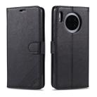 For Huawei Mate 30 / Mate 30 Pro AZNS Sheepskin Texture Horizontal Flip Leather Case with Holder & Card Slots & Wallet(Black) - 1