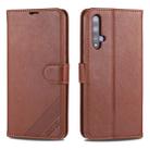 For Huawei Nova 5 / 5 Pro AZNS Sheepskin Texture Horizontal Flip Leather Case with Holder & Card Slots & Wallet(Brown) - 1