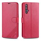 For Huawei Nova 5 / 5 Pro AZNS Sheepskin Texture Horizontal Flip Leather Case with Holder & Card Slots & Wallet(Red) - 1