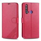 For Huawei Nova 5i / P20 Lite(2019) AZNS Sheepskin Texture Horizontal Flip Leather Case with Holder & Card Slots & Wallet(Red) - 1
