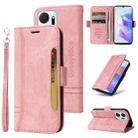 For Honor X7a / Play7T BETOPNICE Dual-side Buckle Leather Phone Case(Pink) - 1