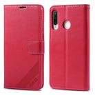 For Huawei P30 Lite / Nova 4E AZNS Sheepskin Texture Horizontal Flip Leather Case with Holder & Card Slots & Wallet(Red) - 1