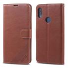 For Huawei Y6(2019) / Enjoy 9E AZNS Sheepskin Texture Horizontal Flip Leather Case with Holder & Card Slots & Wallet(Brown) - 1