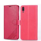 For Huawei Enjoy 9 AZNS Sheepskin Texture Horizontal Flip Leather Case with Holder & Card Slots & Wallet(Red) - 1