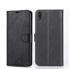 For Huawei Enjoy 9 AZNS Sheepskin Texture Horizontal Flip Leather Case with Holder & Card Slots & Wallet(Black) - 1