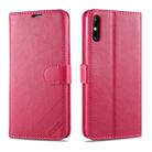For Huawei Enjoy 10e AZNS Sheepskin Texture Horizontal Flip Leather Case with Holder & Card Slots & Wallet(Red) - 1