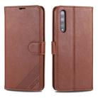 For Huawei Enjoy 10s / Honor 20 Lite AZNS Sheepskin Texture Horizontal Flip Leather Case with Holder & Card Slots & Wallet(Brown) - 1