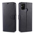 For Huawei Honor 9A AZNS Sheepskin Texture Horizontal Flip Leather Case with Holder & Card Slots & Wallet(Black) - 1