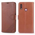 For Huawei Honor 10 Lite AZNS Sheepskin Texture Horizontal Flip Leather Case with Holder & Card Slots & Wallet(Brown) - 1