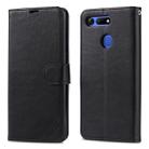 For Huawei Honor V20 AZNS Sheepskin Texture Horizontal Flip Leather Case with Holder & Card Slots & Wallet(Black) - 1