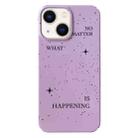 For iPhone 13 Painted Pattern PC Phone Case(Splashing Ink) - 1