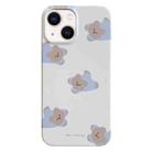 For iPhone 13 Painted Pattern PC Phone Case(Papa Bear) - 1