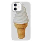 For iPhone 12 Painted Pattern PC Phone Case(Ice Cream) - 1