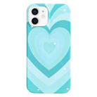 For iPhone 11 Painted Pattern PC Phone Case(Green Love) - 1