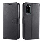 For Huawei Honor V30 AZNS Sheepskin Texture Horizontal Flip Leather Case with Holder & Card Slots & Wallet(Black) - 1