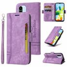 For OPPO A1 5G / A98 / F23 5G BETOPNICE Dual-side Buckle Leather Phone Case(Purple) - 1