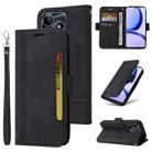 For Realme C53/Narzo N53 BETOPNICE Dual-side Buckle Leather Phone Case(Black) - 1