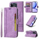 For Realme C53/Narzo N53 BETOPNICE Dual-side Buckle Leather Phone Case(Purple) - 1