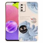 For Samsung Galaxy A03s EU Version Martian Astronaut Pattern Shockproof Phone Case(White) - 1