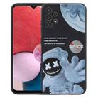 For Samsung Galaxy A13 5G / 4G Martian Astronaut Pattern Shockproof Phone Case(Black) - 1