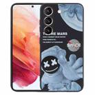 For Samsung Galaxy S21 5G Martian Astronaut Pattern Shockproof Phone Case(Black) - 1