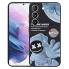 For Samsung Galaxy S21+ 5G Martian Astronaut Pattern Shockproof Phone Case(Black) - 1