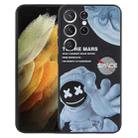 For Samsung Galaxy S21 Ultra 5G Martian Astronaut Pattern Shockproof Phone Case(Black) - 1