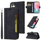 For Samsung Galaxy A24 4G BETOPNICE Dual-side Buckle Leather Phone Case(Black) - 1
