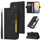 For Samsung Galaxy A25 5G Global BETOPNICE Dual-side Buckle Leather Phone Case(Black) - 1