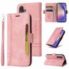 For Samsung Galaxy A55 BETOPNICE Dual-side Buckle Leather Phone Case(Pink) - 1
