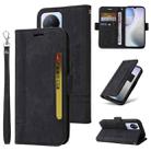 For vivo Y02 4G / Y02A / Y11 2023 BETOPNICE Dual-side Buckle Leather Phone Case(Black) - 1