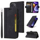 For Xiaomi Redmi Note 12 Turbo 5G BETOPNICE Dual-side Buckle Leather Phone Case(Black) - 1