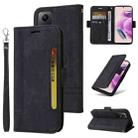 For Xiaomi Redmi Note 12S 4G Global BETOPNICE Dual-side Buckle Leather Phone Case(Black) - 1