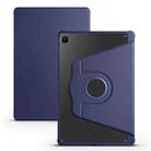 For Samsung Galaxy Tab S6 Lite P610 Acrylic 360 Degree Rotation Smart Tablet Leather Case(Dark Blue) - 1