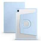 For Samsung Galaxy Tab A8 Acrylic 360 Degree Rotation Smart Tablet Leather Case(Ice Blue) - 1