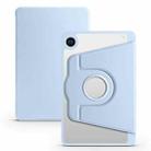 For Samsung Galaxy Tab A9 Acrylic 360 Degree Rotation Smart Tablet Leather Case(Ice Blue) - 1