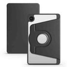 For Samsung Galaxy Tab A9 Acrylic 360 Degree Rotation Smart Tablet Leather Case(Black) - 1