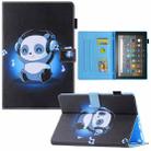 For Amazon Fire Max 11 2023 Colored Drawing Leather Smart Tablet Case(Music Panda) - 1