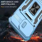 For iPhone 16 Pro Max Armor PC + TPU Camera Shield Phone Case(Light Blue) - 2