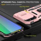 For iPhone 16 Pro Max Armor PC + TPU Camera Shield Phone Case(Rose Gold) - 3