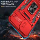 For iPhone 16 Plus Armor PC + TPU Camera Shield Phone Case(Red) - 2