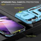 For iPhone 16 Plus Armor PC + TPU Camera Shield Phone Case(Light Blue) - 3