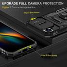 For iPhone 16e Armor PC + TPU Camera Shield Phone Case(Black) - 3