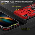 For iPhone 16e Armor PC + TPU Camera Shield Phone Case(Red) - 3